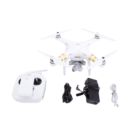 DJI Phantom 3 Professional Quadcopter Aircraft with 3-Axis Gimbal and UHD Video Camera, Remote Controller Included