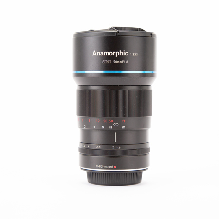 Sirui 50mm MFT F1.8 Anamorphic 1.33X Lens for Panasonic, Olympus, and Z CAM