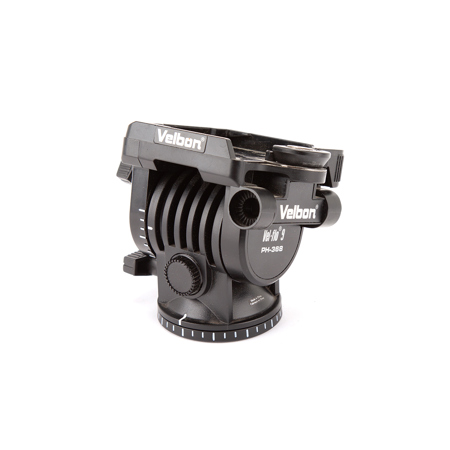 Velbon PH-368 Vel-Flo 9 Mini-Pro 2-Way Panhead with Quick Release, Supports 10 lbs