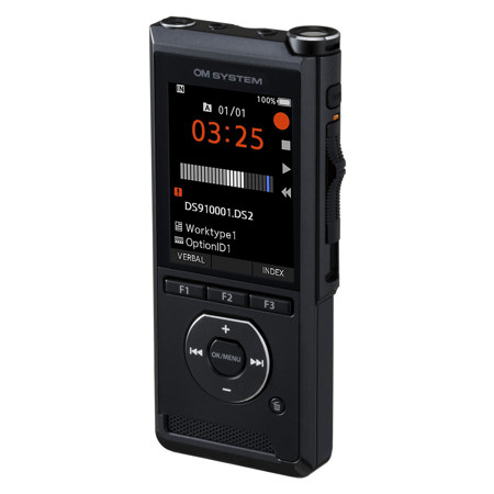 OM SYSTEM DS-9100 2GB Digital Voice Recorder with 1-Year License of ODMS Cloud