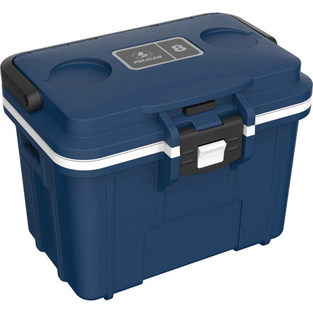 Pelican 8QT Personal Cooler Midnight Blue/White