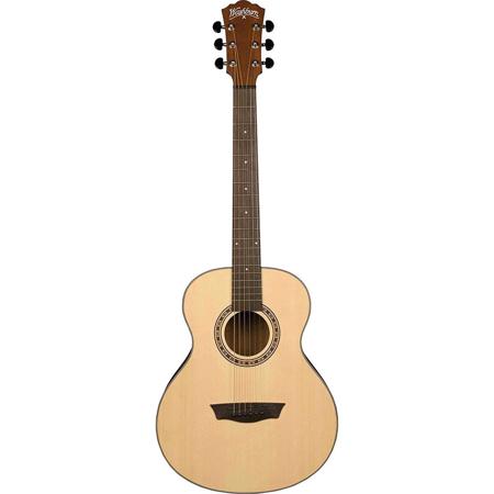 Washburn Apprentice Travel G-Mini Grand Auditorium Acoustic Guitar, Natural