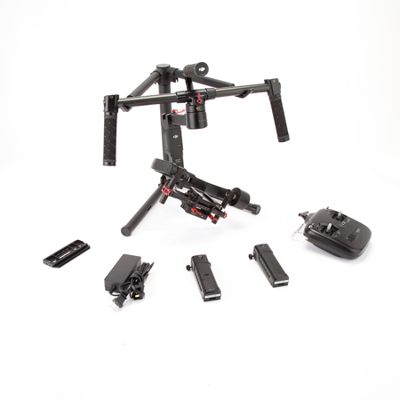 DJI Ronin-M 3-Axis Gimbal Stabilizer, Supports up to 8 lbs, with Transmitter for Remote Pan/Tilt Control
