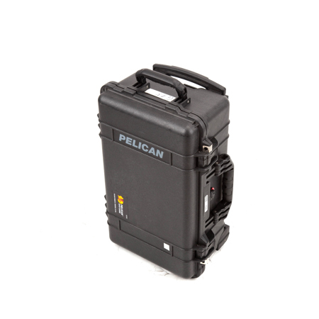 Pelican 1510 On Watertight Hard Case without Foam Insert, with Wheels. - Charcoal Black