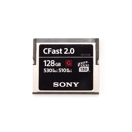Sony G Series CFast 2.0 128GB SATA III Memory Card, 530MB/s Read, 510MB/s Write