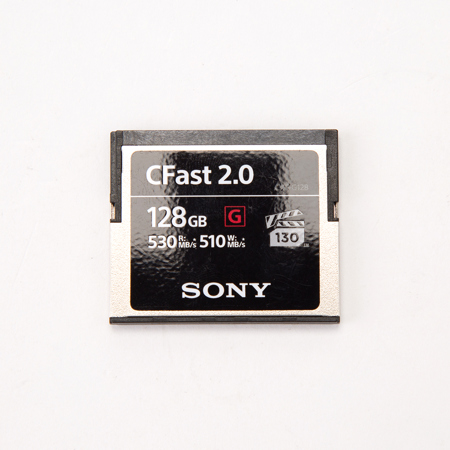 Sony G Series CFast 2.0 128GB SATA III Memory Card, 530MB/s Read, 510MB/s Write