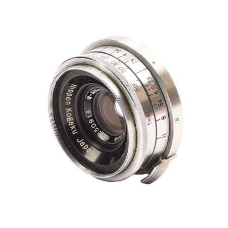 Nikon W-Nikkor 35mm (3.5cm) f/2.5 Rangefinder Lens, Chrome