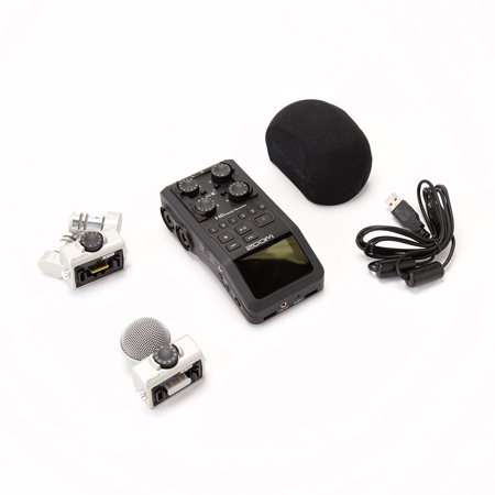 Zoom H6 Handy Recorder with Interchangeable Microphone System