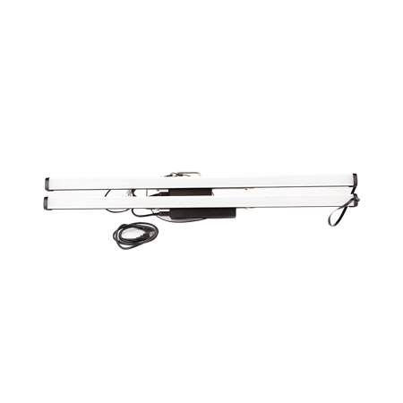 Cineo Lighting LB4-160 LightBlade Edge 4' 160W 2-Blade Fixture with Cables, Baby Pin and Re-Usable Coroplast Box