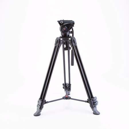Manfrotto MVK500AM Professional Fluid Video System, Twin Legs, 11.02 lbsLoad Capacity, 60.63" Max Height