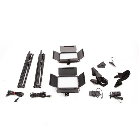 GVM 1000D 45W Bi-Color RGB Studio Soft LED Panel 2-Light Kit