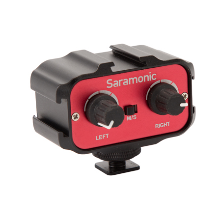 Saramonic SR-AX100 Universal Passive 2-Channel Audio Adapter with Stereo & Dual Mono 3.5mm Inputs for DSLR Cameras and Camcorders