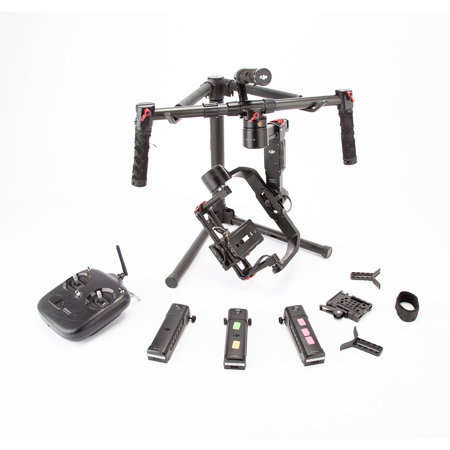 DJI Ronin-M 3-Axis Gimbal Stabilizer, Supports up to 8 lbs, with Transmitter for Remote Pan/Tilt Control