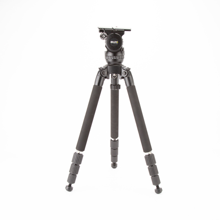 Miller Compass 20 Fluid Head System 1846 with Solo DV 2 Stage Carbon Fiber Tripod - Supports 44 lbs., Max. Height 63.5"