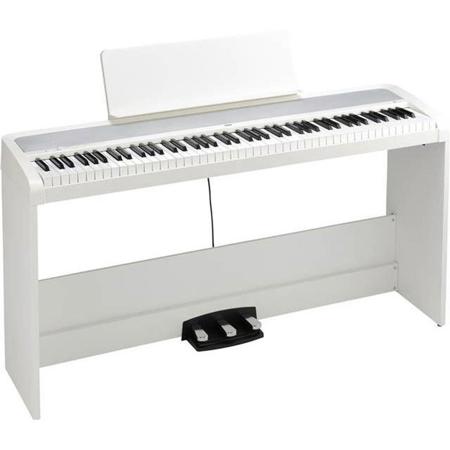 Korg B2SP 88-Key Digital Home Piano with Stand and Three-Pedal System White