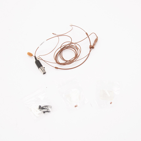 Countryman H6 Omnidirectional Headset Microphone with TA5F Connector for Lectrosonics LMa, LMb, LT, SM, SMa, SMB, SMDa, SMDB, SMQ, SMQa, SMQV, SMV, UM400a, UM450 Transmitters, W5 Sensitivity Standard Gain, Cocoa