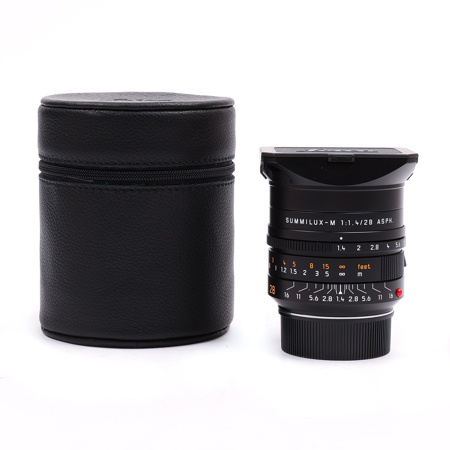 Leica 28mm f/1.4 SUMMILUX-M Aspherical, Manual Focus (6-Bit Coded) Lens for M System - Black