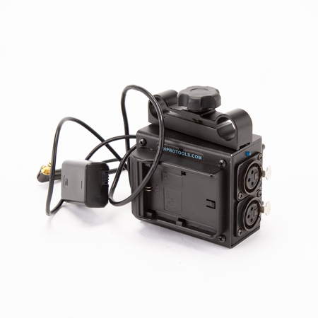 IndiPRO Power Grid & XLR Audio Box with Dual LP-E6 Plates for Sony a7 Camera
