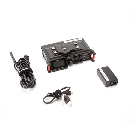Tascam DR-70D 4-Channel Audio Recorder for DSLR Cameras, 20Hz-20KHz Frequency Response