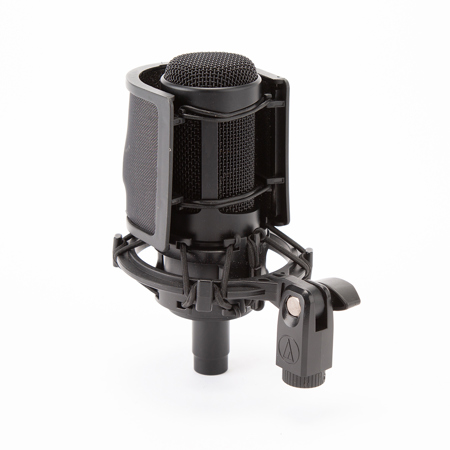 Audio-Technica AT2035 Cardioid Condenser Side-Address Microphone, 20Hz to 20kHz Frequency Response, 120 ohms Impedance