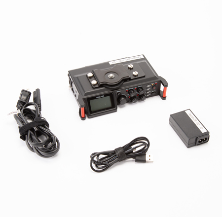 Tascam DR-70D 4-Channel Audio Recorder for DSLR Cameras, 20Hz-20KHz Frequency Response