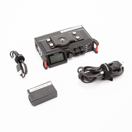 Tascam DR-70D 4-Channel Audio Recorder for DSLR Cameras, 20Hz-20KHz Frequency Response