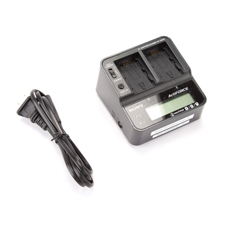 Sony AC-VQV10 Dual Battery / Camcorder Charger for the V, H and P Series Batteries