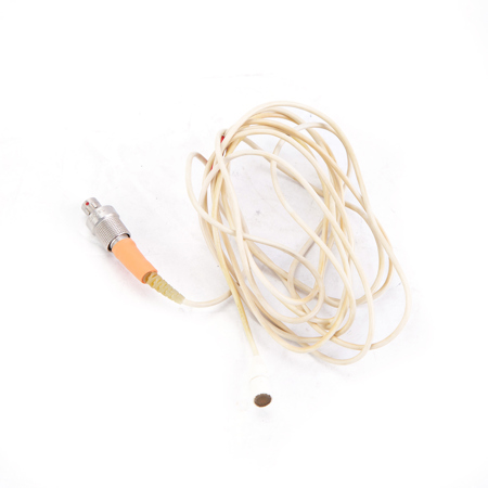 DPA Microphones d:screet Core 4061 Miniature Omnidirectional Microphone with Hardwired 3-Pin LEMO Connector, Loud SPL, Low-Sens, White
