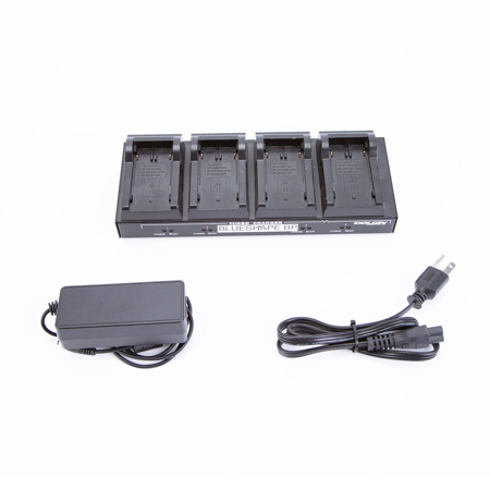 Dolgin Engineering TC40 4-Position DPM Charger (120-240V) for Canon XL-2 , C100 ,C300 ,C500 Camcorders