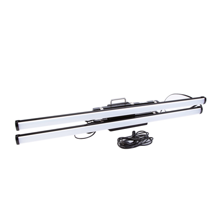 Cineo Lighting LB2-160 LightBlade Edge 2' 160W 2-Blade Fixture with Cables, Baby Pin and Re-Usable Coroplast Box