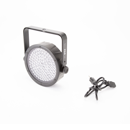 CHAUVET SlimPAR 56 LED PAR Can, 3/7 DMX Channels, 3-pin DMX Connectors, 108 LEDs Light Source, 876lux Iluminance at 2m, Black