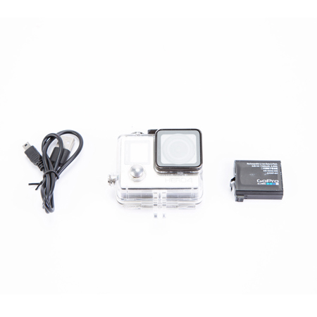 GoPro HERO4 Camera with Built-In Touch Display/Wi-Fi/Bluetooth, 12MP, 1080p Video, Built-in, Mini USB, Micro HDMI/SD, Waterproof, Silver
