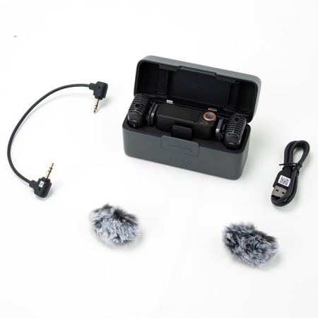 DJI Mic 2 2.4GHz 2-Person Compact Digital Wireless Microphone System/Recorder with Charging Case