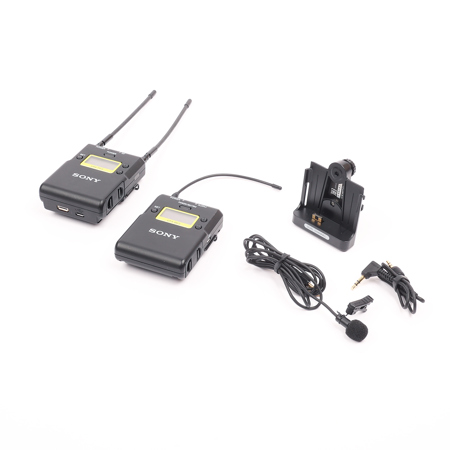 Sony UWP-D11 Integrated Digital Wireless Lavalier Microphone Package, Includes UTX-B03 Bodypack Transmitter, URX-P03 Receiver, UHF Channels 25/36: 536 to 608MHz