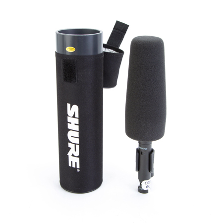 Shure VP89S Short Shotgun Microphone with Carrying Case and Foam Windscreen