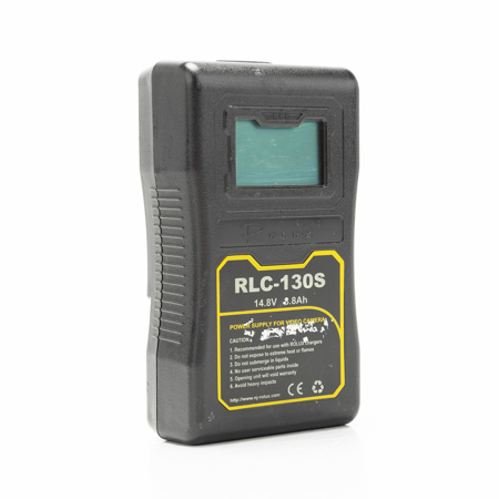 Rolux RLC-130S 14.8V Lithium Ion Battery V Mount W/ LCD Display