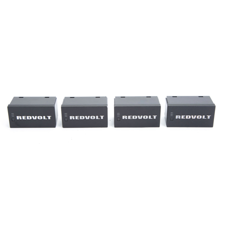 Red Redvolt Package, Includes 4x Redvolt Batteries. #740-0024