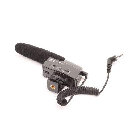 Sennheiser MKE 400 Compact Super-Cardioid Shotgun Condenser Microphone Camera Mountable