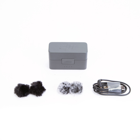 DJI Mic Mini 2.4GHz 2-Person Clip-On Digital Wireless Microphone System with Charging Case