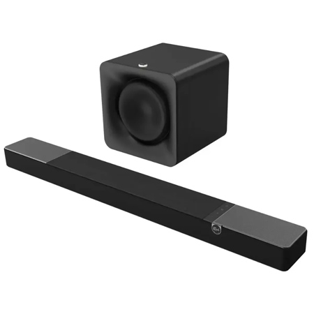 Klipsch Flexus Core 210 185W 3.1.2-Channel Dolby Atmos Sound Bar with Flexus Sub 100 10" 160W Wireless Subwoofer