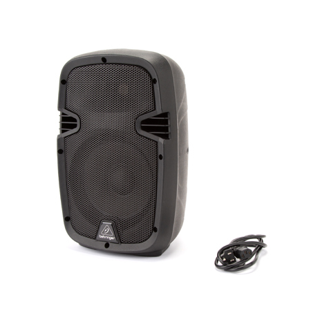 PK108A 8" 240W 2-Way Active PA Powered Speaker with Built-In Media Player and Integrated Mixer