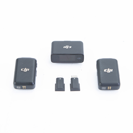 DJI Mic Dual-Transmitter Compact Digital Wireless Microphone System/Recorder for Camera & Smartphone, 2.4 GHz