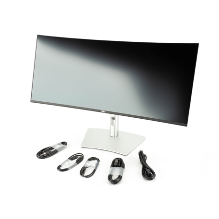 Dell UltraSharp U3425WE 34.1" 21:9 UWQHD 120Hz USB-C Curved IPS LED Monitor, Silver