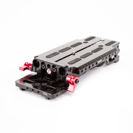Zacuto VCT Universal Baseplate, 15mm Rod Type, 40mm of Vertical Adjustment