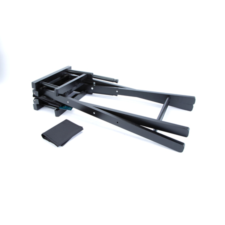 CLAR DC-30 Film Director's Chair (Black Wood with Black Seat & Back)