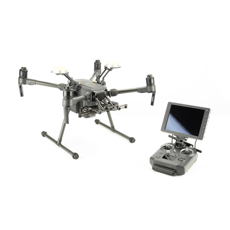 DJI Matrice 210 RTK-G Industrial Quadcopter with Built-In RTK Glonass, Dual and Top Mounted Gimbal Support