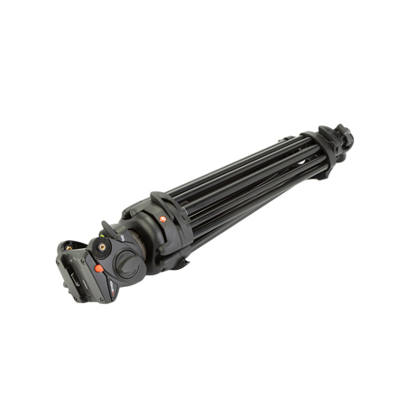 Manfrotto 501HDV Fluid Video Head with 546B Aluminum Tripod Legs, Maximum Height 65", Supports 13 lbs.