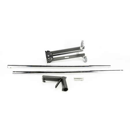 Manfrotto 8' Column Light Stand with Sliding Arm, Chrome.