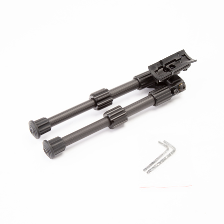 Caldwell Accumax Premium Carbon Fiber Bipod Sling Swivel Stud Mount Attachment, 6-9" Height, Black