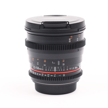 Rokinon 50mm T1.5 Cine DS Lens for Canon EF Mount, 6 Groups/9 Elements, 1.5' Minimum Focussing Distance